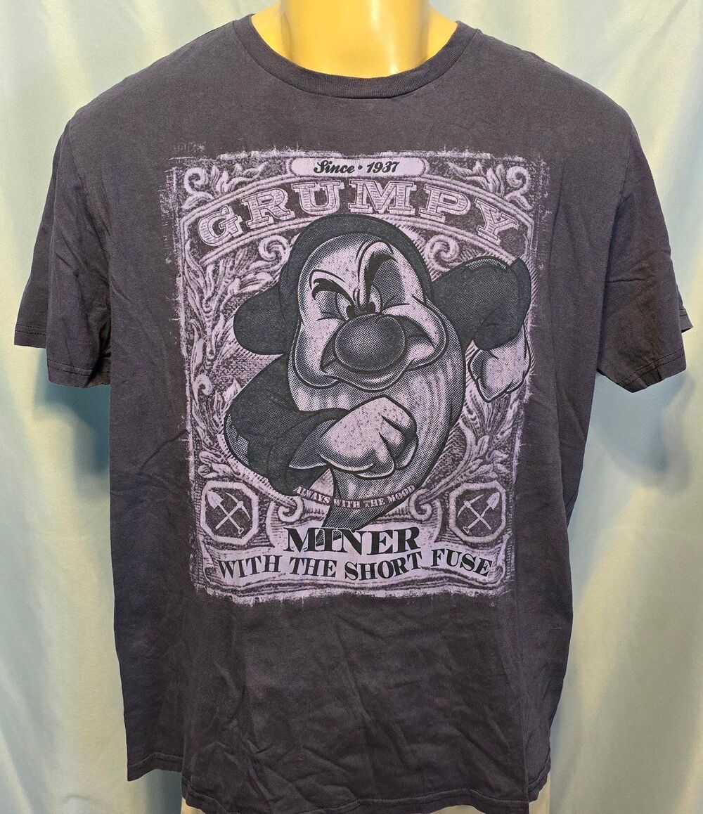 Disney Grumpy Purple Tee